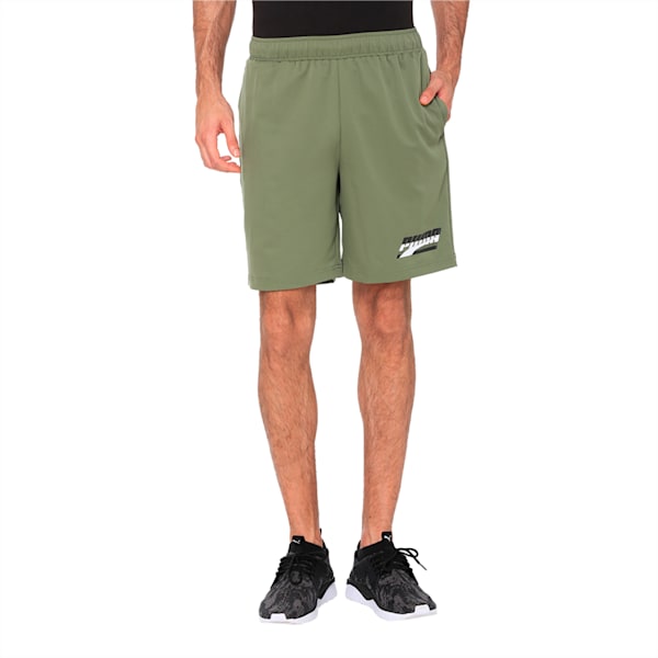 Rebel Woven 8" Men's Shorts, Olivine, extralarge-IND